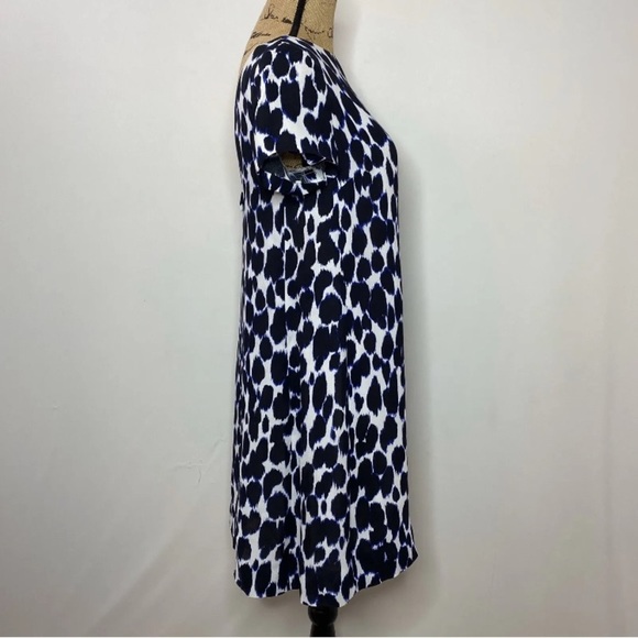 KATE SPADE dress low back open back abstract black white watercolor print sz 2​ - Picture 8 of 15